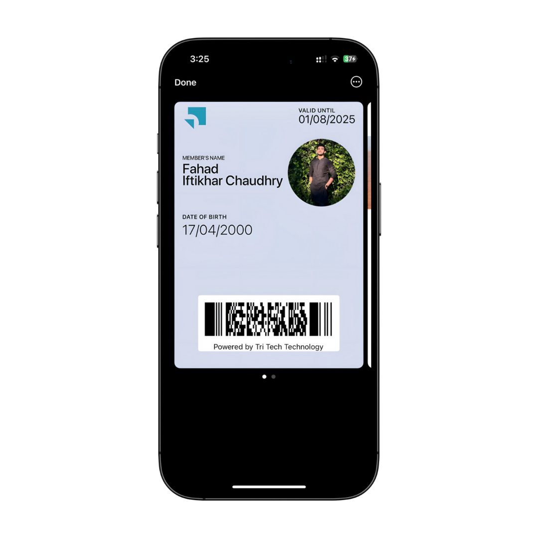 TTT Loyalty card in Apple Wallet on a phone screen